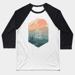 Seek Peaks Baseball T-Shirt